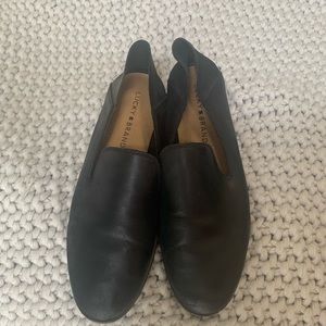 Lucky Brand - soft textured leather Cahill Leather Flat